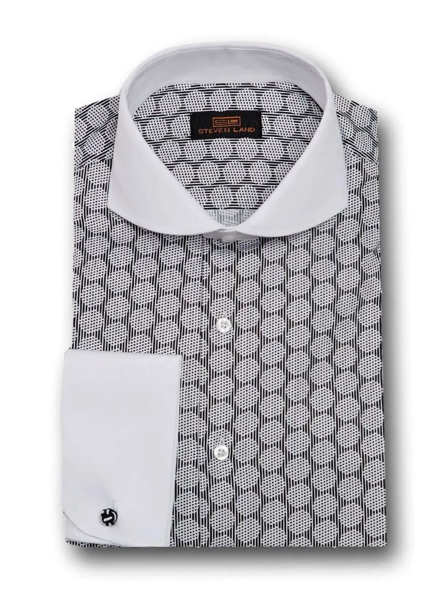 Steven Land | Cross-Hatched Dress Shirt