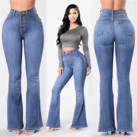 Trendy Washed Wide Leg Denim Jeans - GlamzLife