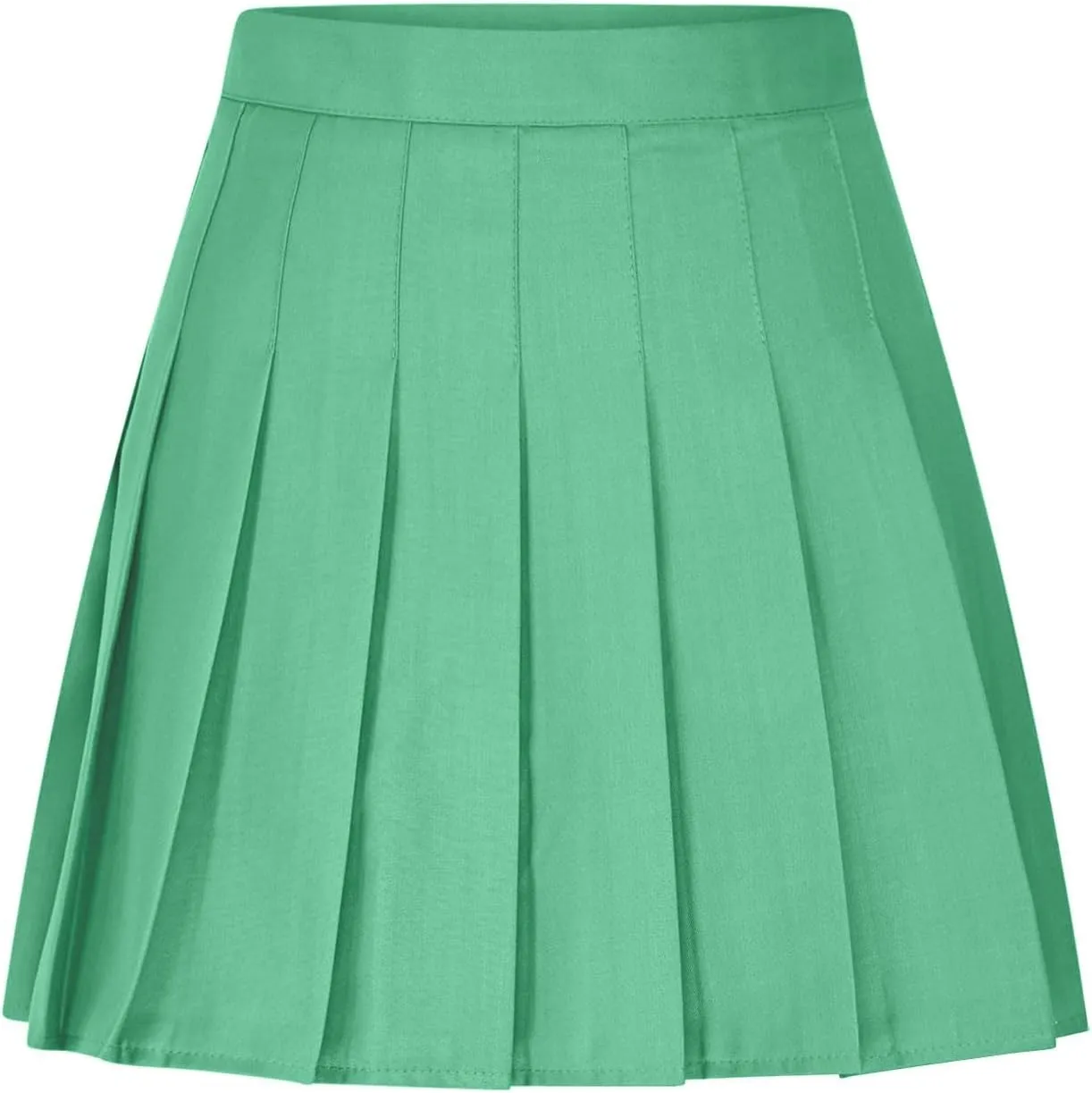 Women Pleated Mini Skirt with Built in Shorts Uniform School High Waist A-Line Tennis Skater Skirts Skort