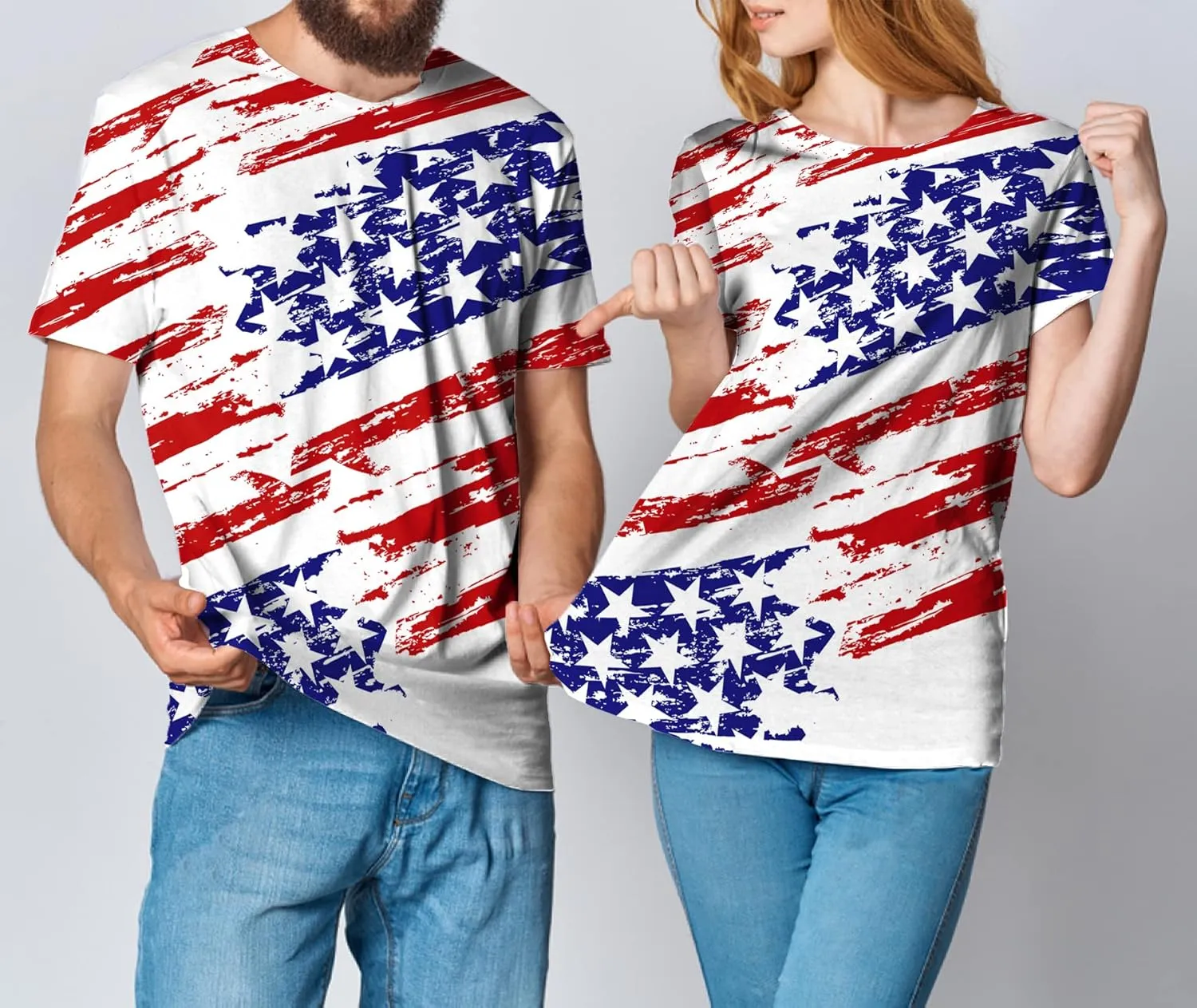 Yasswete Men and Women Shirts Unisex 3D Fashion Printed Shirts for Adults Short Sleeve Top T-Shirts