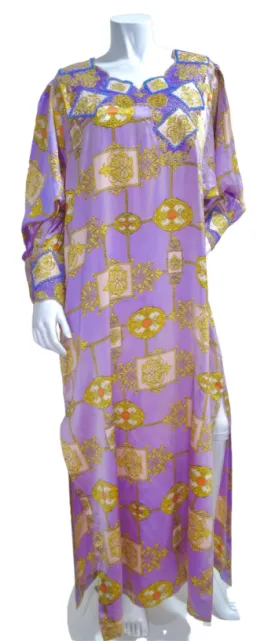 Yves Saint Laurent Silk Beaded Maxi Dress
