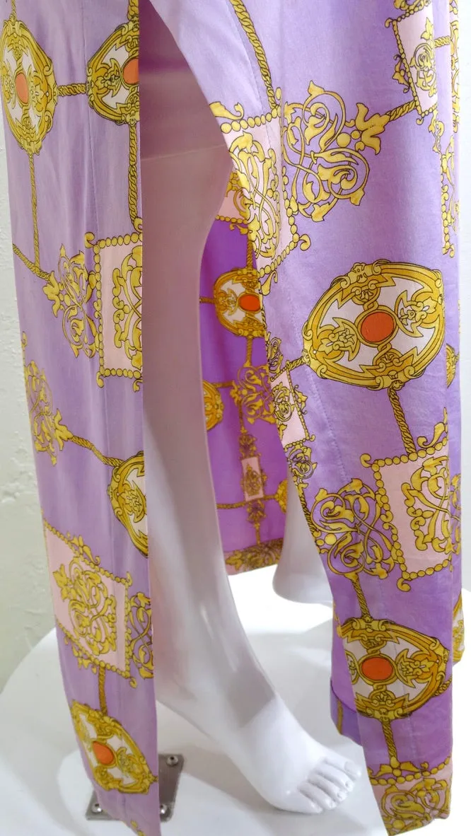 Yves Saint Laurent Silk Beaded Maxi Dress