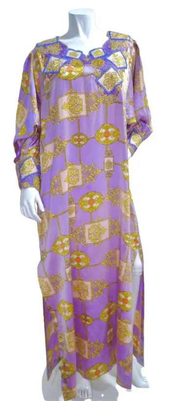 Yves Saint Laurent Silk Beaded Maxi Dress